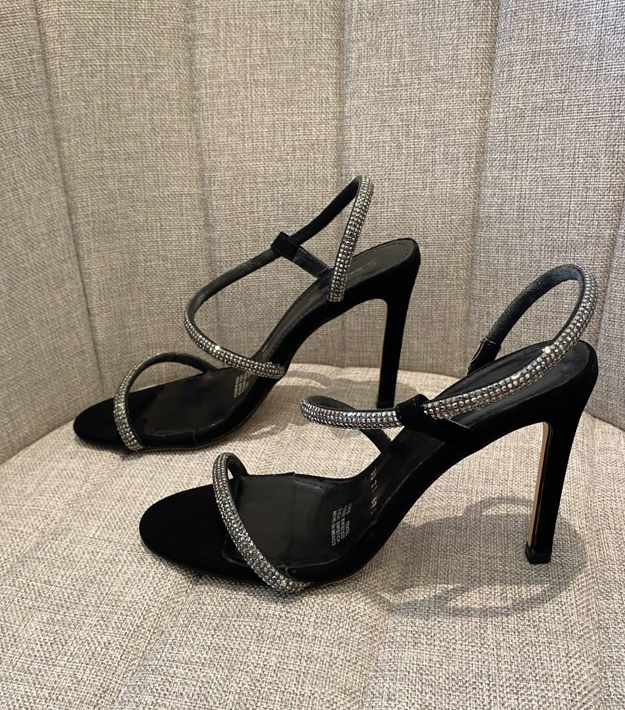 Zapatilla Negra Brillos
