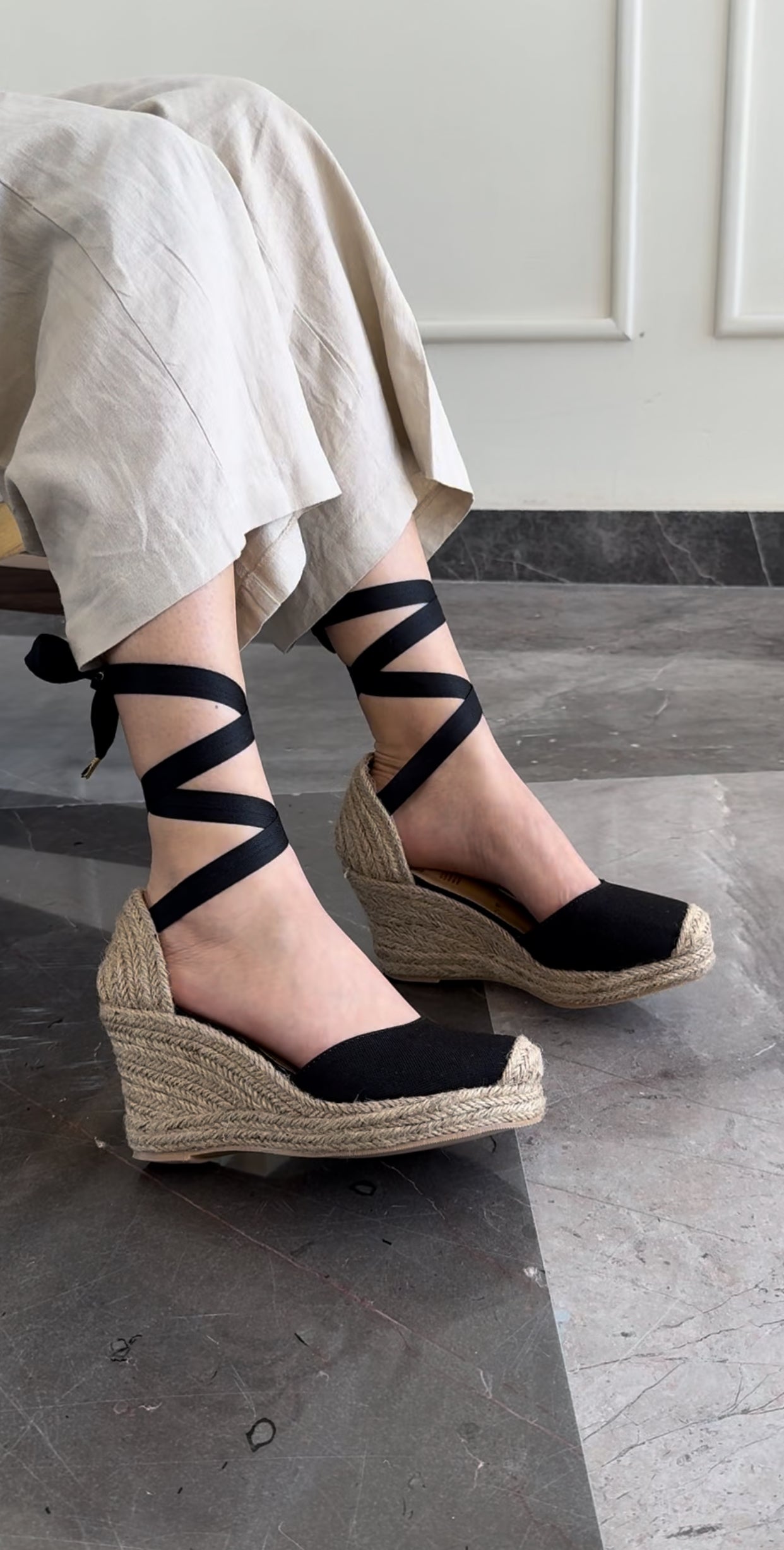 Alpargata Curri Negro Liso 1321