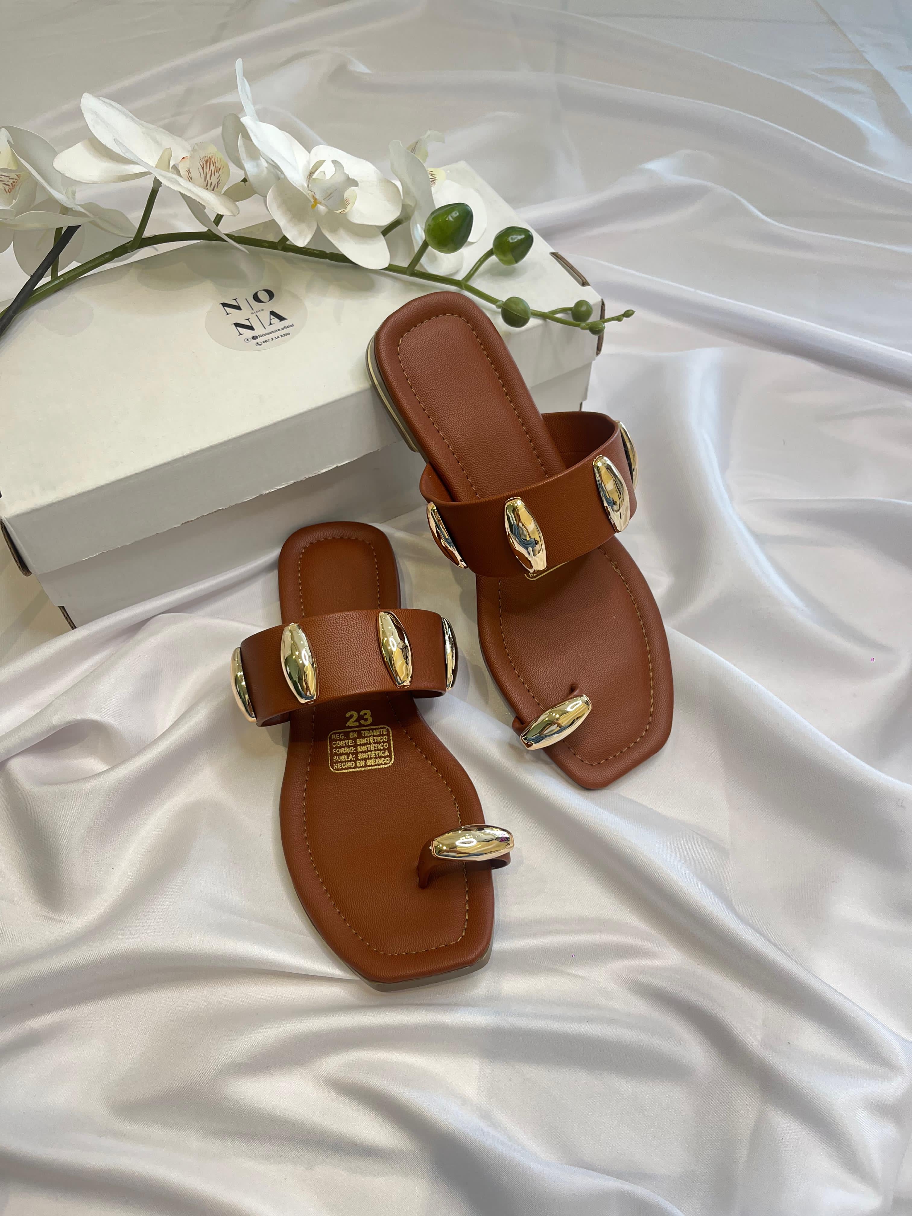 Sandalia Anillo Café