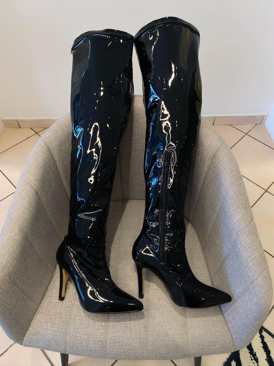 Maxibotas Negras Charol